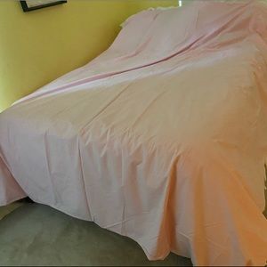 Pottery Barn Kids Pink Chambray Duvet